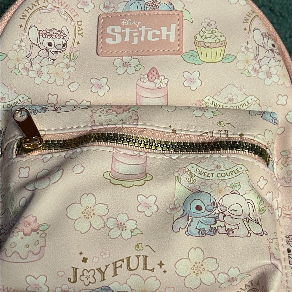 Disney Stitch Pink Kids Backpack - Picture 4 of 4